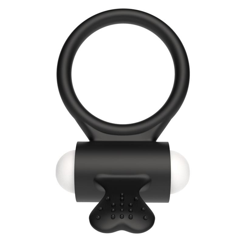 Vibrating Cockring Power Clit Black