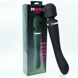 Massage Wand with 2 Motors Silicone Black