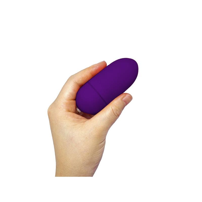 Vibrating Egg with Remote Control Dark Purple