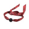 Silicone Ball Gag Red Black