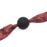 Silicone Ball Gag Red Black