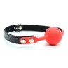 Silicone Ball Gag 4 cm Black Red