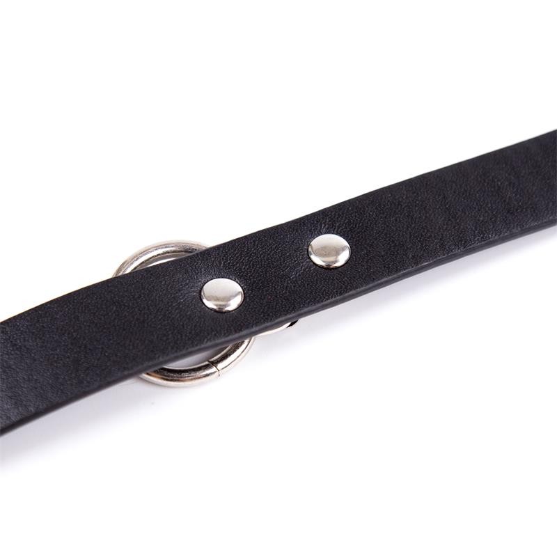 Collar with Bell Adjustable 43 cm Black