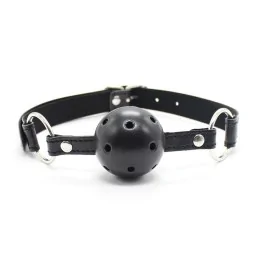 Breathable Ball Gag 45 cm Black