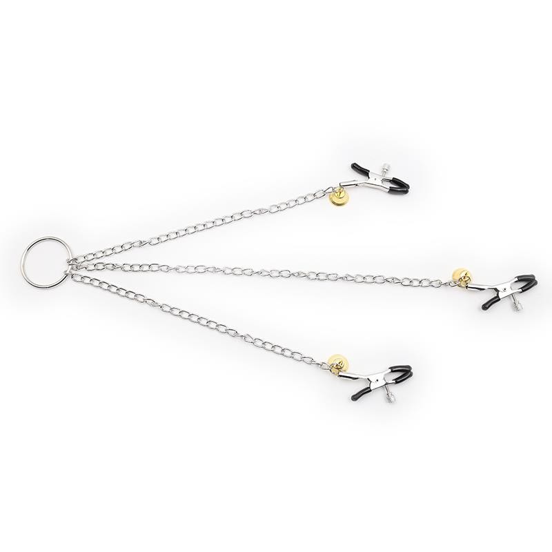 Nipple Clamps and Clit Clamps with Chain Metal