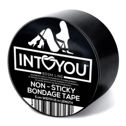 Bondage Tape Non Sticky Black 15 meters