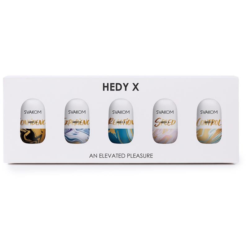Hedy X Mix Textures Masturbator Egg Pack of 5 Hedy X Mix Textures Masturbator Egg Pack of 5