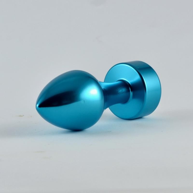 Butt Plug Blue Rosebud with Jewel