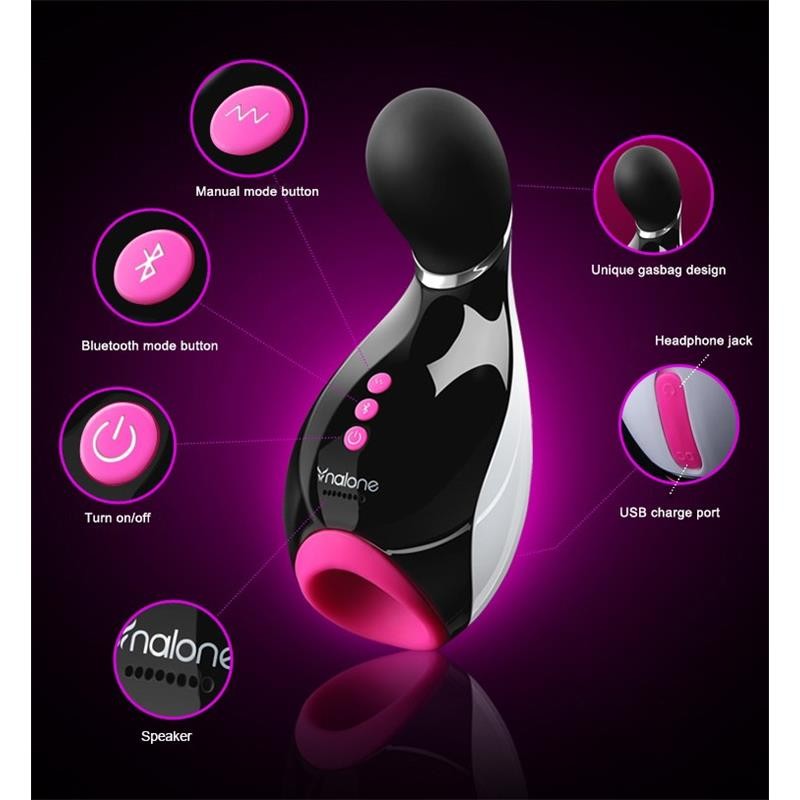 Masturbador Oxxy Black Fuchsia