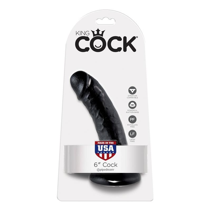 King Cock Dildo 6 Black