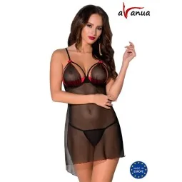 CYRA Chemise Red Black