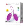 Vibrating Egg Jessica USB Purple