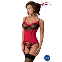 VALENTIN Corset Red Black