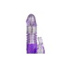 Rabbit Vibrator Thrusting and Rotating Balls Purple