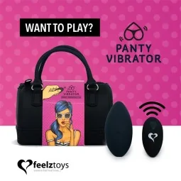 Panty Vibe Remote Controlled Vibrator Black