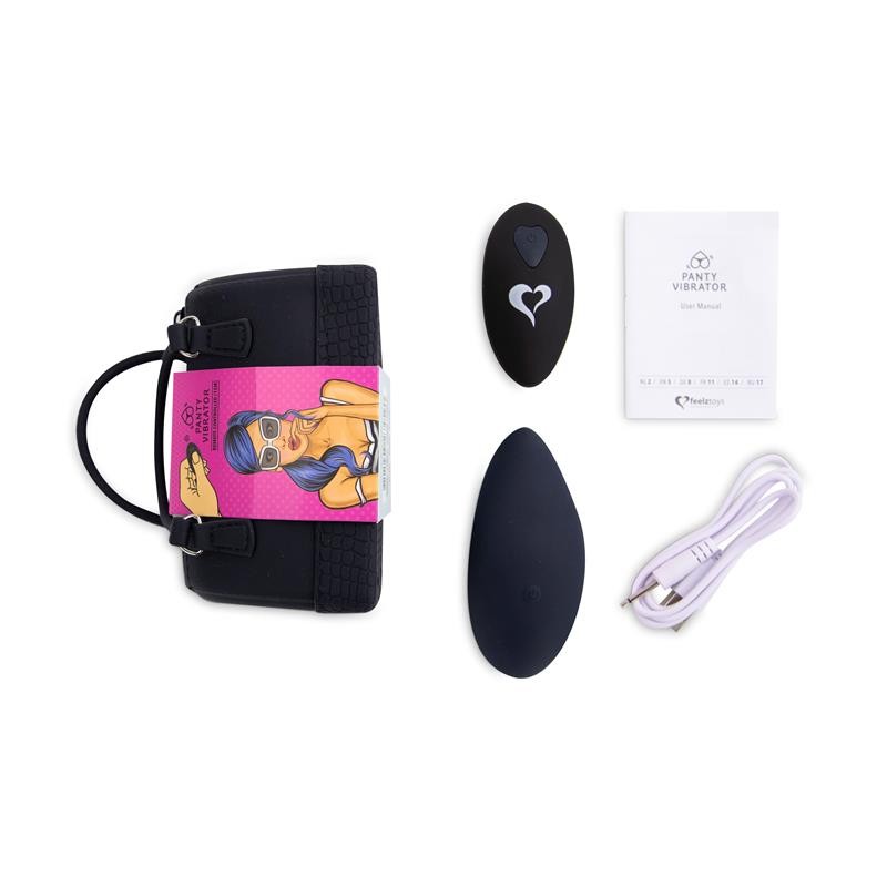 Panty Vibe Remote Controlled Vibrator Black