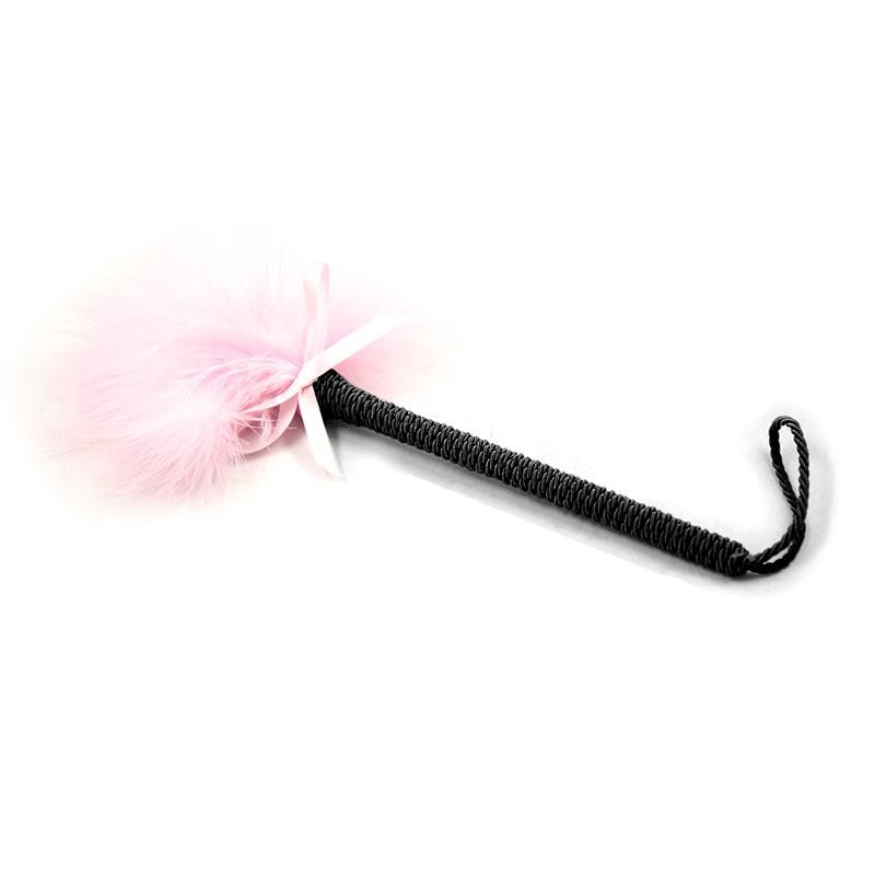 Feather Tickler with Bow 25 cm Pink