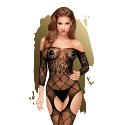 Top Notch Bodystocking Black