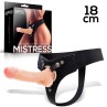 Mistress Elastic Strap on Silicone Dildo 18 cm Flesh