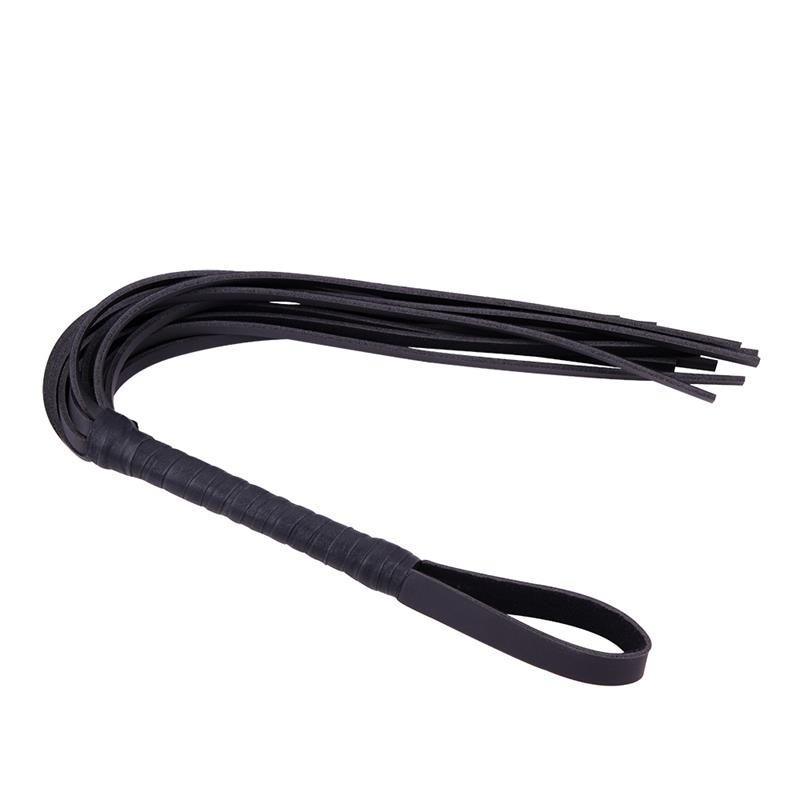 Leather Whip 72 cm Black