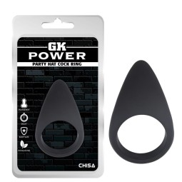 Cock Ring Party Hat Silicone Black