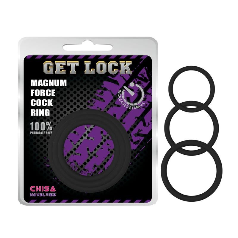 Magnum Force Cock Ring Silicone Black