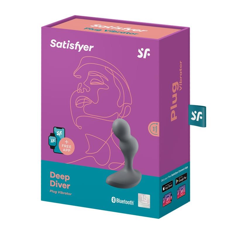 Deep Diver Butt Plug with Vibration Satisfyer Connect APP