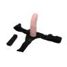 Baile Strap on with Vibrating Dildo Flesh 15 cm