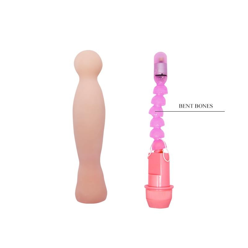 Vibrating Dildo Flesh 22 cm