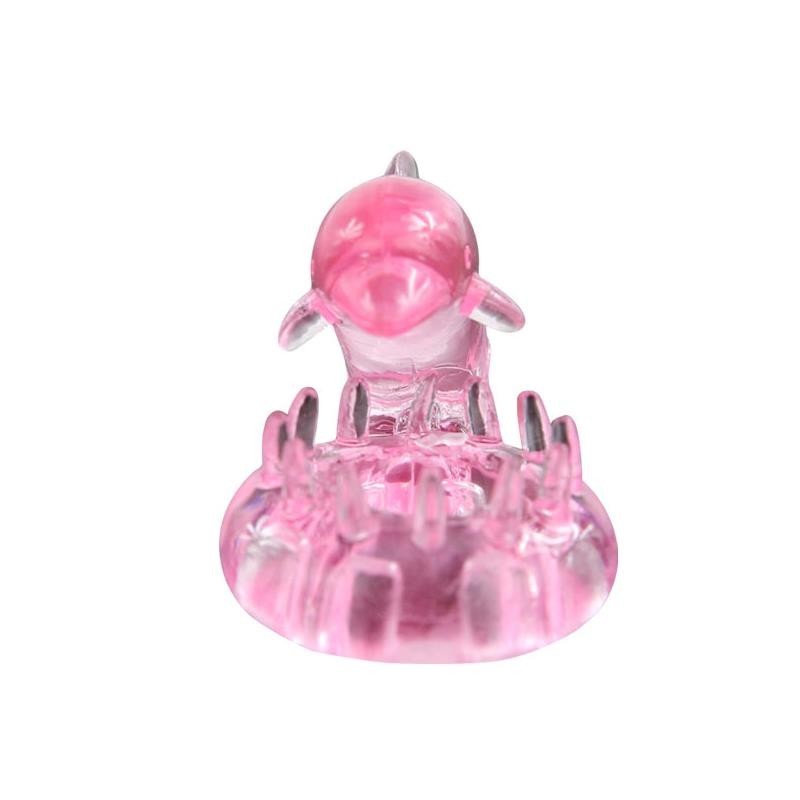 Vibrating Cock Ring Love Dolphig Ring Pink