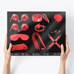 Bondage Set 10 Pieces Red