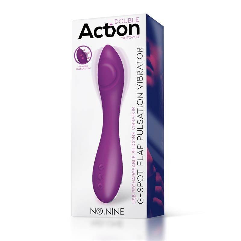 No Nine G Spot Vibrator Flap Function Magnetic USB Silicone