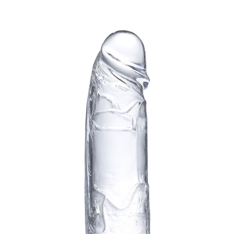 Realistic Dildo with Testicles Crystal Material 155 cm