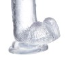 Realistic Dildo with Testicles Crystal Material 18 cm