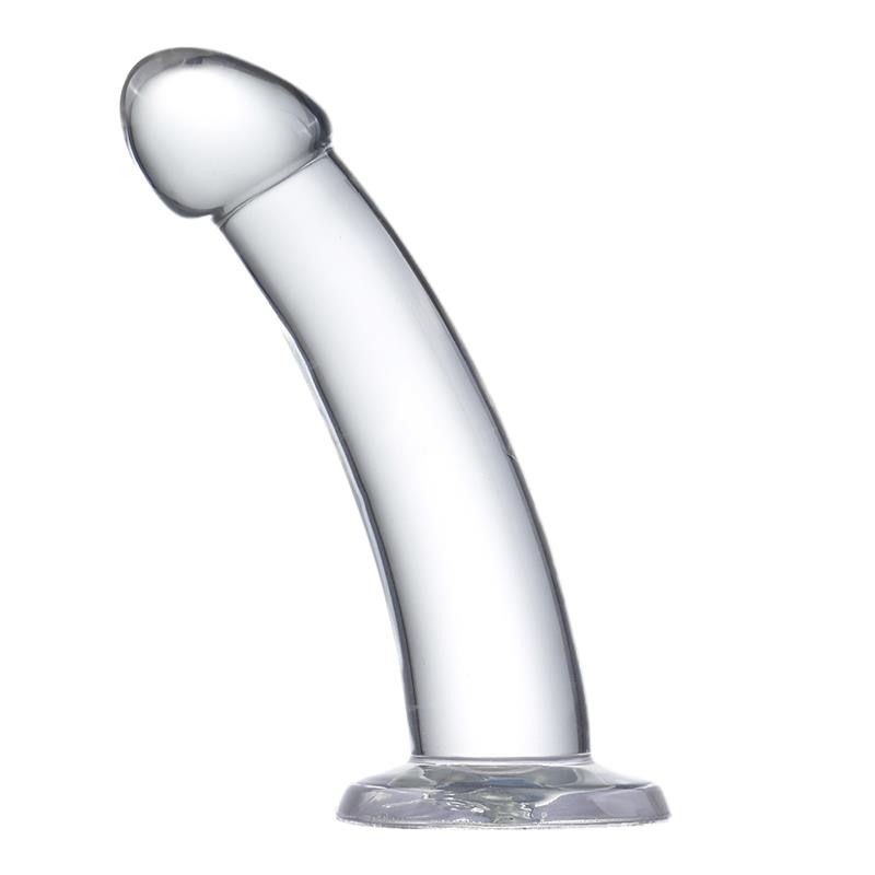 Curved Dildo Crystal Material 16 cm