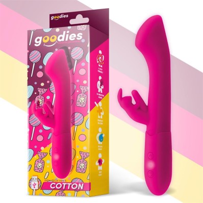 Cotton G-Spot and Rabbit Vibe USB Silicone Fuchsia