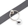 Collar with Hoop and Bell Black