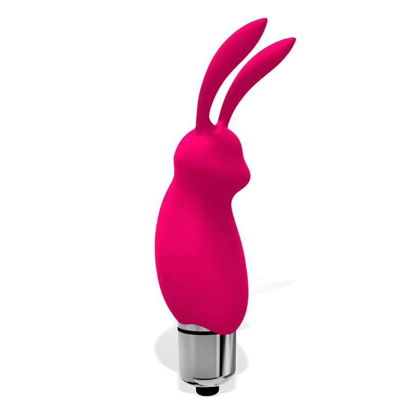 Hopye Rabbit Vibrating Bullet Silicone Pink