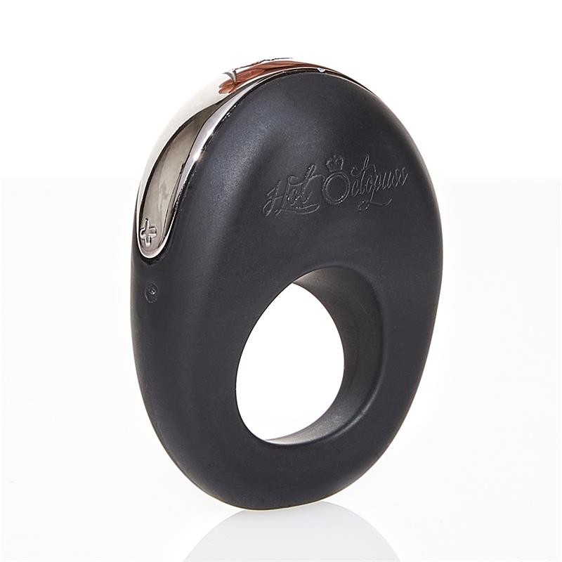 Vibrating Penis Ring Atom Black