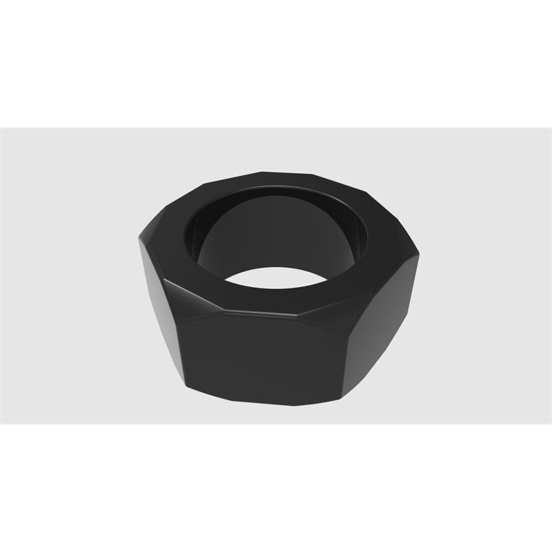 Nust Bolts Cock Ring Black