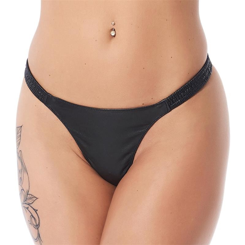 Rimba Bondage Play G String Black Elastic