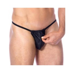 Leather Adjustable G string One size