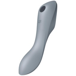 Curvy Trinity 3 Vibe and Clitoris Sucker Triple Stimulation Bluegray