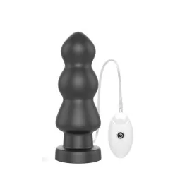 Vibrating Butt Plug King Sized 78 Black