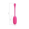 Kirk Vibrating Egg with Movil APP Silicone USB