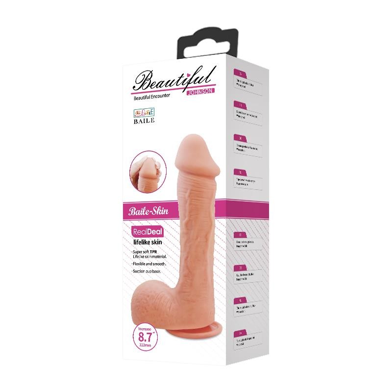 Johnson Relistic Dildo with Suction Cup Flesh