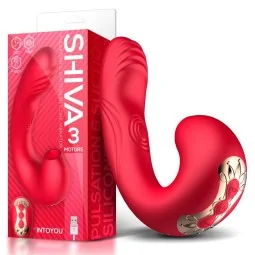 Shiva Vibe with Pulsation and Suction 3 Motors Magnetic USB Silicone
