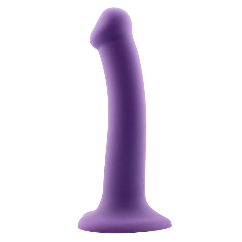 Bouncy Liquid Silicone Dildo Hiper Flexible 7 18 cm Size M Purple