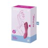 Curvy Trinity 3 Vibe and Clitoris Sucker Triple Stimulator USB Red