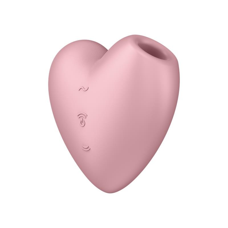 Cutie Heart Clitoris Sucker and Vibe Pink